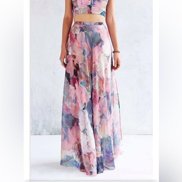 Urban Outfitters, Free People We Are Kindred Printed Maxi Skirt/ Skort Size XS - Picture 4 of 8